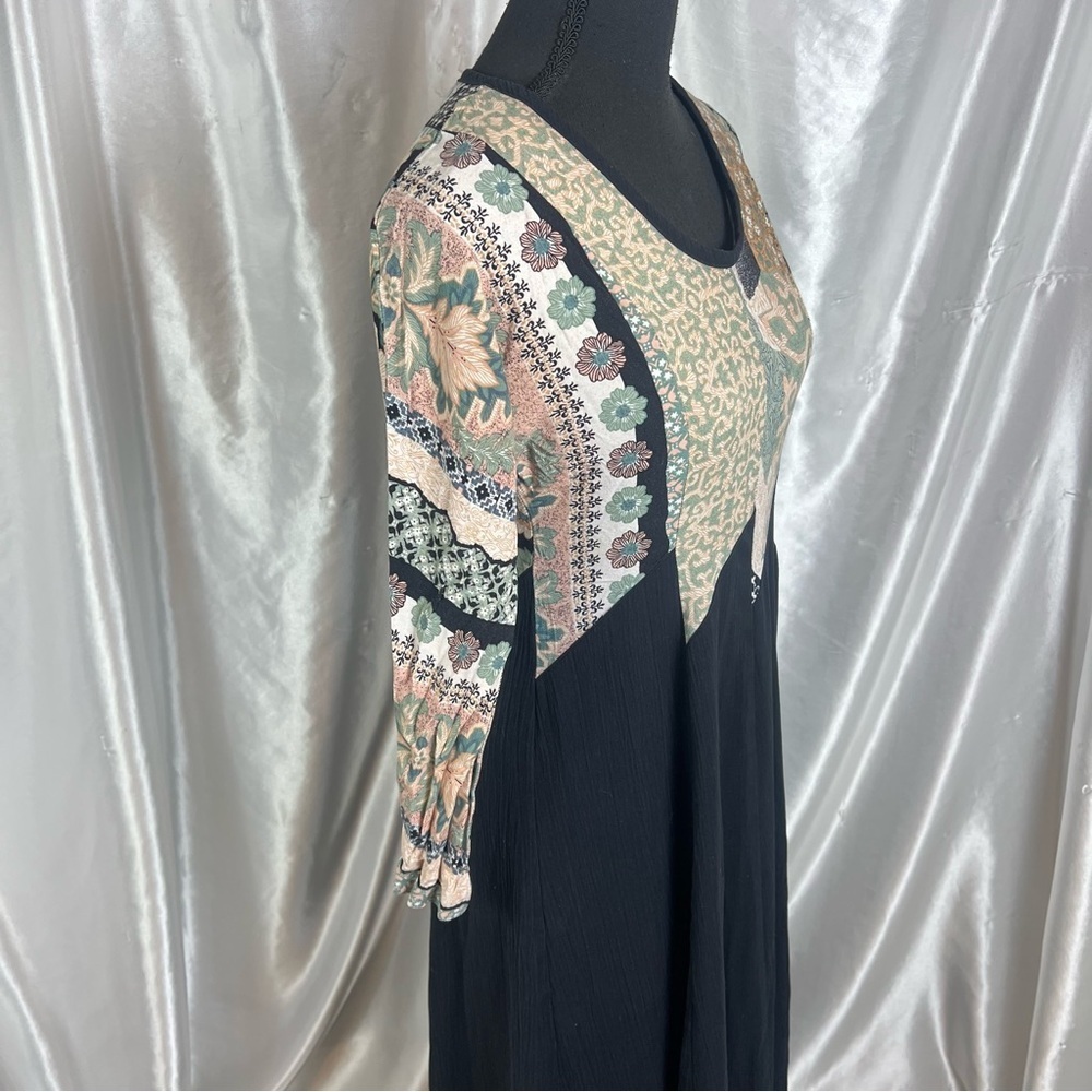 Vintage Stuart Alan Petites Boho Patchwork Midi D… - image 13